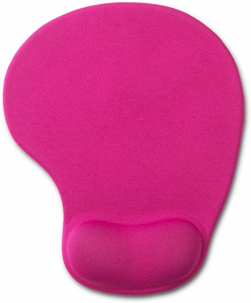 DemonChest Office Mousepad with Gel Wrist Support - Ergonomic Gaming Desktop Mouse Pad Wrist Rest - Design Gamepad Mat Rubber Base for Laptop Computer -Silicone Non-Slip Special-Textured Surface (06RoseRed) - Image 1